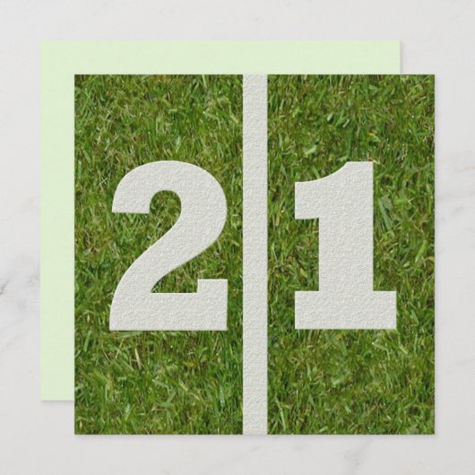 21e uitnodiging (Voorkant / Achterkant)