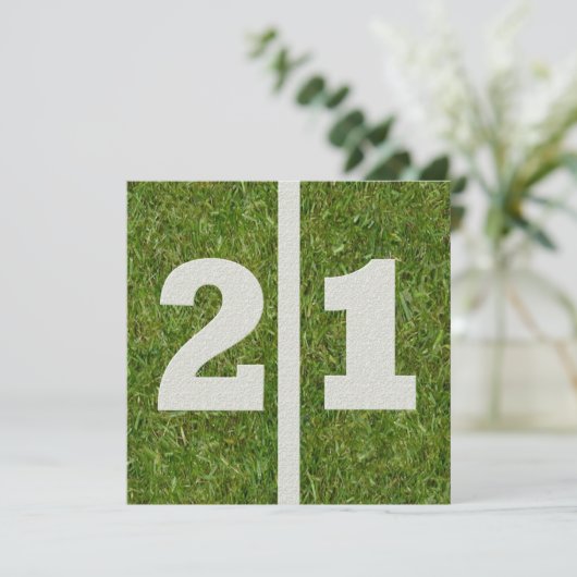 21e uitnodiging (Staand voorkant)