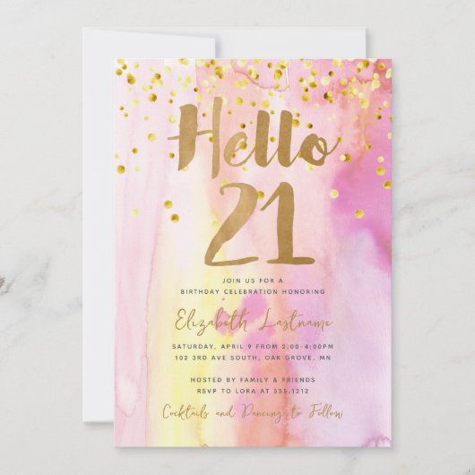 21e uitnodiging (Voorkant)