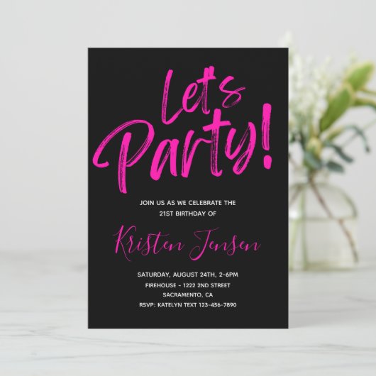 21e uitnodiging | 21e uitnodiging (Staand voorkant)