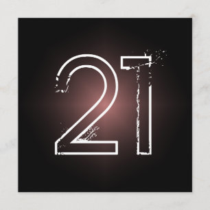 21e uitnodiging van de partij van Birthday