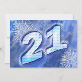 21e uitnodiging van de partij van Birthday