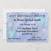 21e uitnodiging van de partij van Birthday (Achterkant)