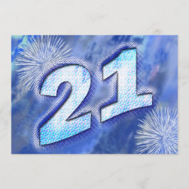 21e uitnodiging van de partij van Birthday