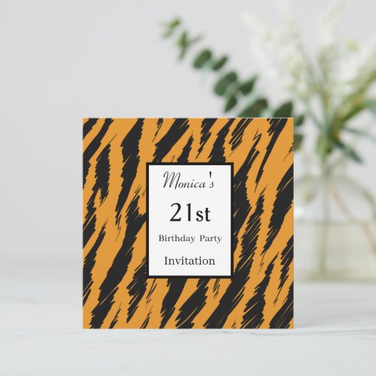 21e uitnodiging van de Tijger (Staand voorkant)