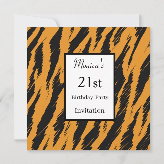 21e uitnodiging van de Tijger (Voorkant)