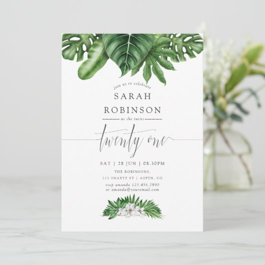 21e uitnodiging van de Tropische Groene Partij (Staand voorkant)