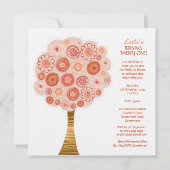 21e uitnodiging voor een Oranje bloesem tijdens de (Achterkant)