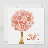 21e uitnodiging voor een Oranje bloesem tijdens de (Voorkant)