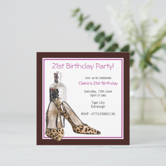 21e uitnodiging voor een wedstrijd (Staand voorkant)