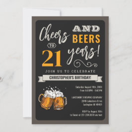 21e uitnodiging voor moderne kaas en bier