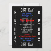 21e Uitnodiging voor verjaardagsfeestje 21 (Voorkant)