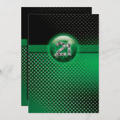 21e uitnodigingen voor verjaardagsfeestjes - AANGE (Voorkant / Achterkant)