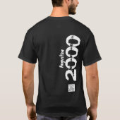 21e Verjaardag 2000 Naam Legends  Distressed T-shirt (Achterkant)