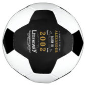 21e verjaardag 2002 Monogram naam Legendary Voetbal (Gedraaid)