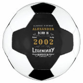 21e verjaardag 2002 Monogram naam Legendary Voetbal (Voorkant)