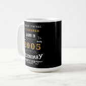 21e Verjaardag 2005 Legendarische Retro Koffiemok (Voorkant links)