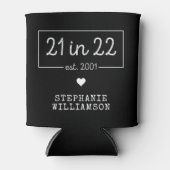 21e verjaardag 21 in 22 est 2001 Verjaardagsfeestj Blikjeskoeler (Voorkant)