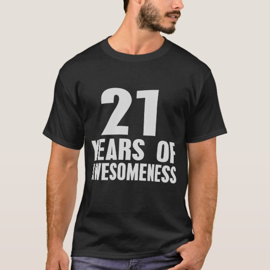21e verjaardag 21 jaar bewustwording t shirt (Voorkant)