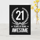 21e verjaardag (21 jaar Geweldige) Kaart (Gele Bloem)