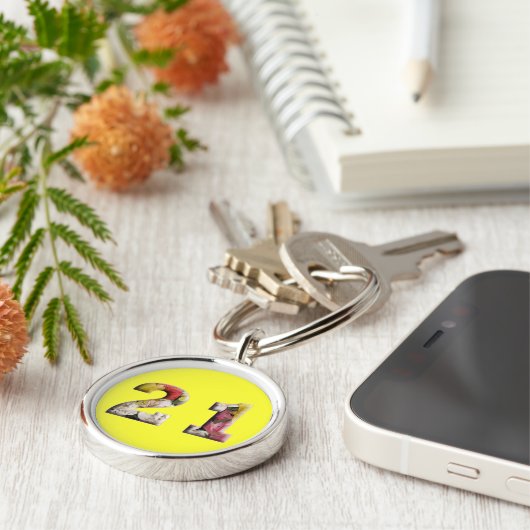 21e verjaardag 21 jaar milestone Sleutelhanger (Zijkant)