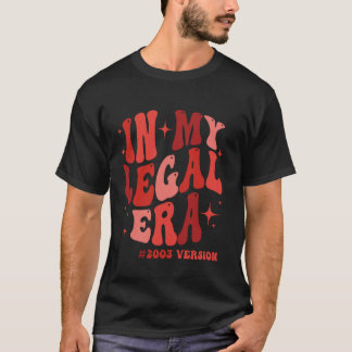 21e verjaardag 21 jaar oude Mannen 2003 in mijn ju T-shirt