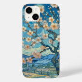 21e verjaardag Amandelbloesem blauw-crème Case-Mate iPhone Case (Achterkant)