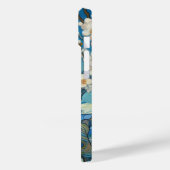 21e verjaardag Amandelbloesem blauw-crème Case-Mate iPhone Case (Achterkant / Links)