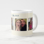 21e verjaardag Amandelbloesem blauw-crème Grote Koffiekop (Voorkant rechts)