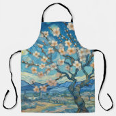 21e verjaardag Amandelbloesem blauw-crème Schort (Voorkant)