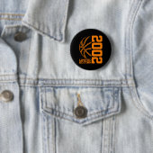 21E VERJAARDAG BASKETBAL LIMITED EDITION 2002 RONDE BUTTON 5,7 CM (In situ)