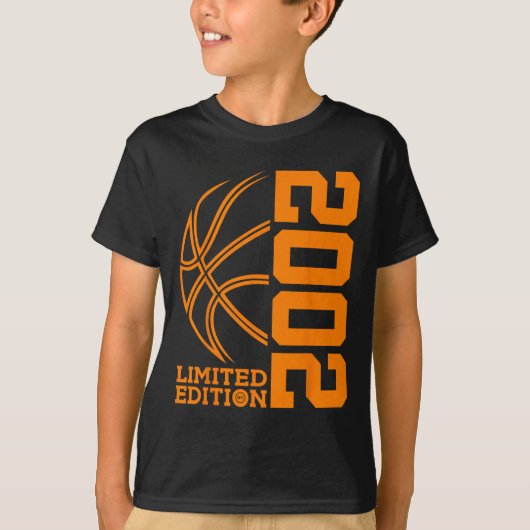 21E VERJAARDAG BASKETBAL LIMITED EDITION 2002 T-SHIRT (Voorkant)