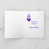 21e verjaardag bier kaart (Binnen)