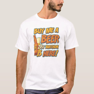 21e verjaardag bier t-shirt