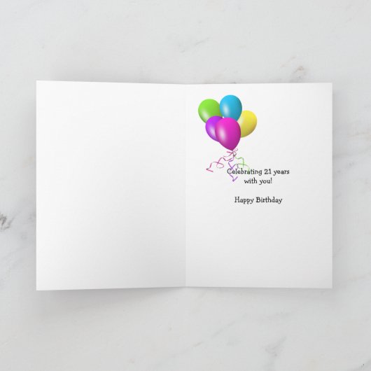 21e verjaardag bier voor neef kaart (Binnen)