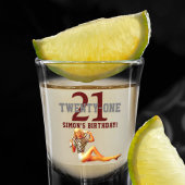 21e verjaardag  Blonde 21 naam Shot Glas