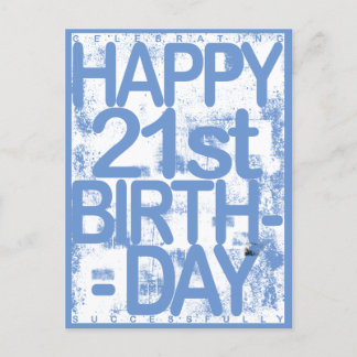 21e Verjaardag Briefkaart