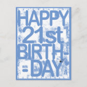 21e Verjaardag  Briefkaart (Voorkant)