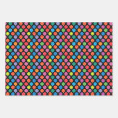 21e Verjaardag Bright Ronde Ballonnen Poster Inpakpapier Vel (Voorkant 2)