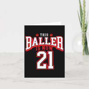 21e verjaardag Bysketbyll Lover 21 jaar oude Bday Kaart