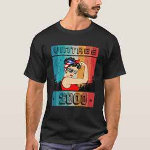 21e verjaardag cadeau 21 jaar oud voor vrouwen met t-shirt