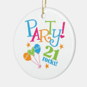 21e verjaardag cadeauideeën keramisch ornament (Links)