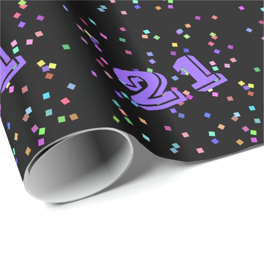 21e verjaardag cadeaupapier (Rol Hoek)