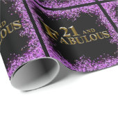 21e verjaardag  cadeaupapier (Rol Hoek)