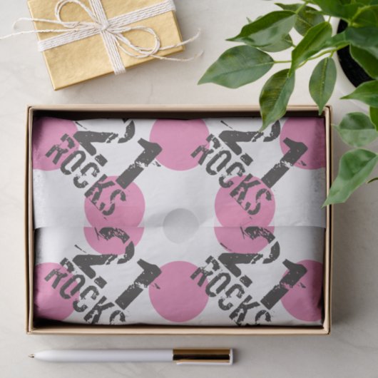21e verjaardag Cadeauverpakking Levert weefselpapi Tissuepapier (Geschenk)