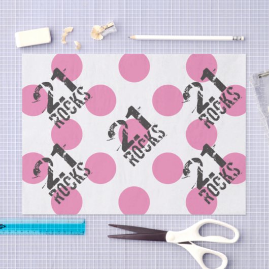 21e verjaardag Cadeauverpakking Levert weefselpapi Tissuepapier (Craft)