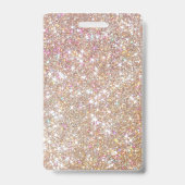 21e verjaardag Champagne Glitter VIP Badge (Achterkant)