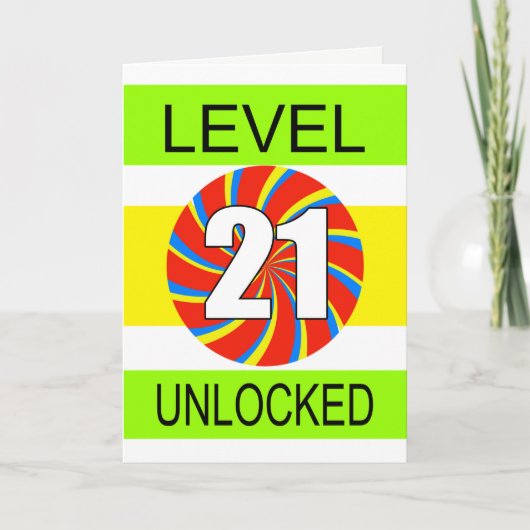 21e verjaardag computergamer kaart (Voorkant)