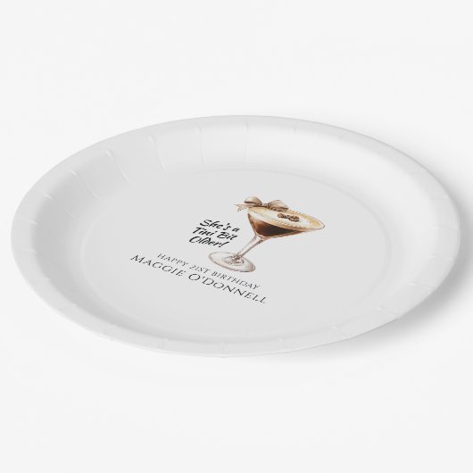 21e verjaardag Custom Paper Bord Espresso Martini (Gekanteld)