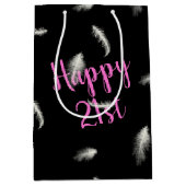 21e verjaardag Dozen Middelgrote Gift Bag Medium Cadeauzakje (Voorkant)